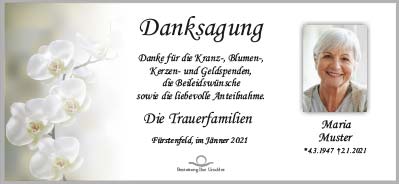 Danksagung - Bastattung Taucher